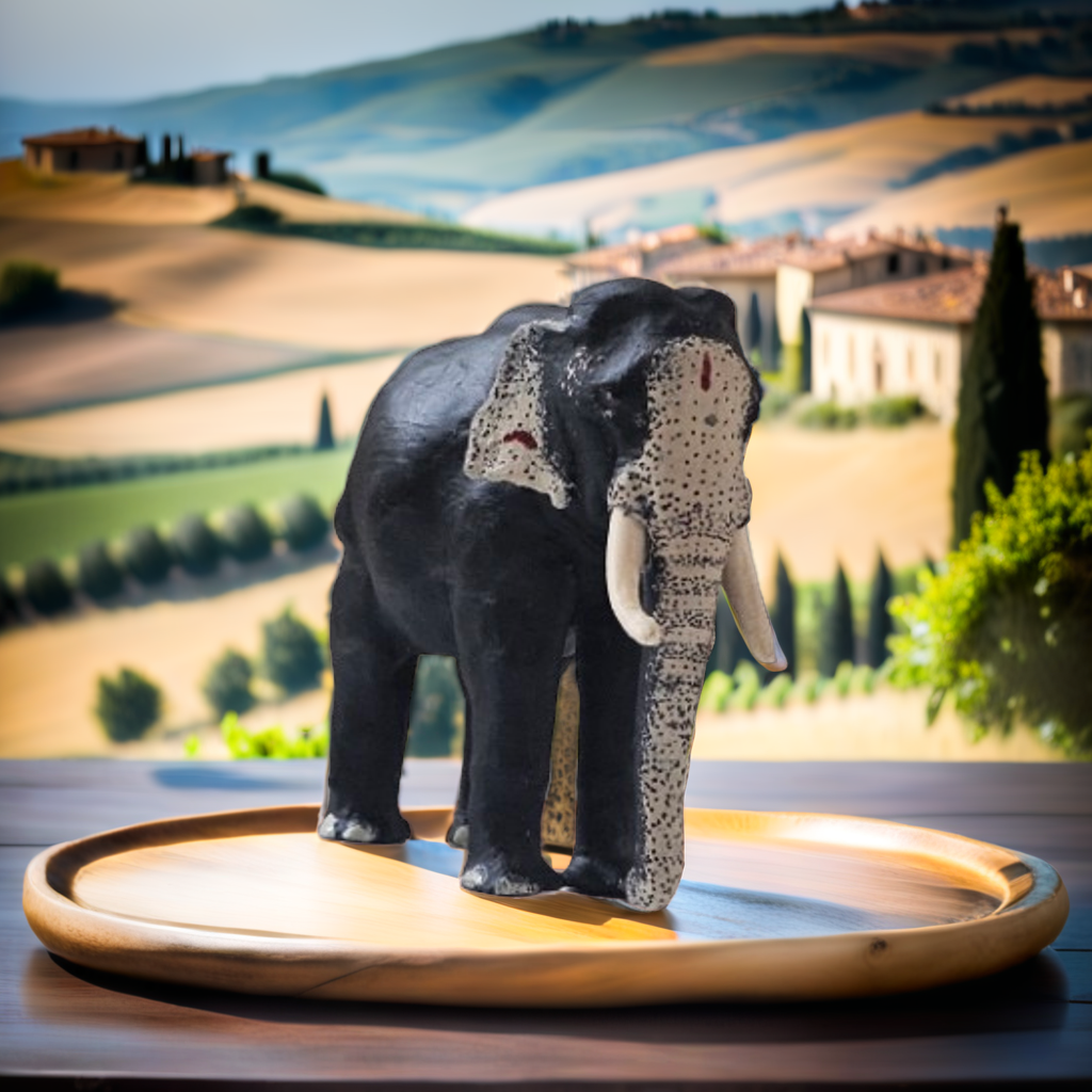 3-Inch Miniature of Thechikottukavu Ramachandran Elephant Suitable for Car Dashboards & Home Decor