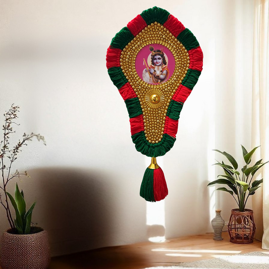 Exquisite Wall Hanging Nettipattam with Divine Elegance ( 2 Feet Length)