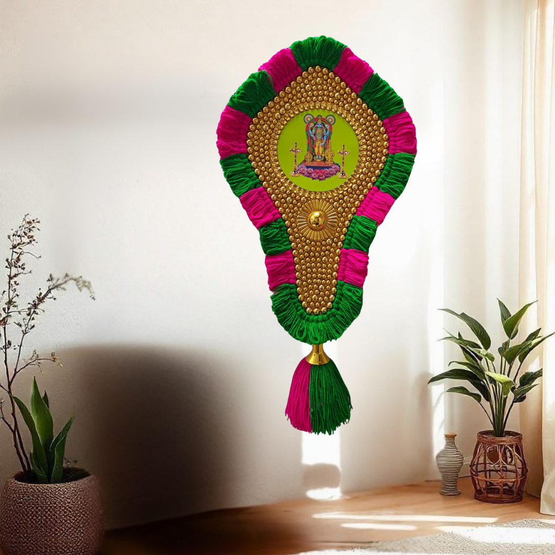 Exquisite Wall Hanging Nettipattam with Divine Elegance ( 2 Feet Length)