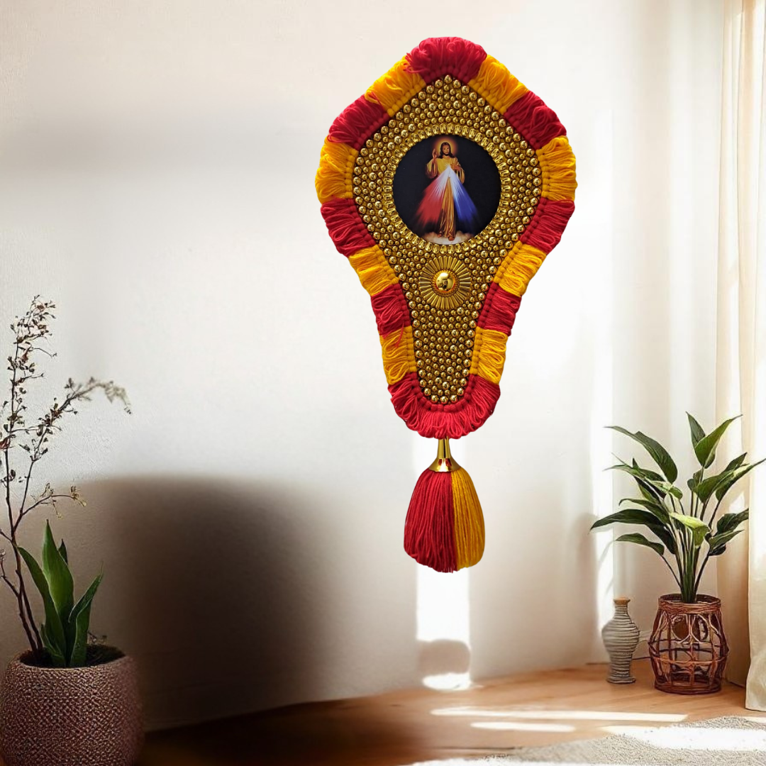 Exquisite Wall Hanging Nettipattam with Divine Elegance ( 2 Feet Length)