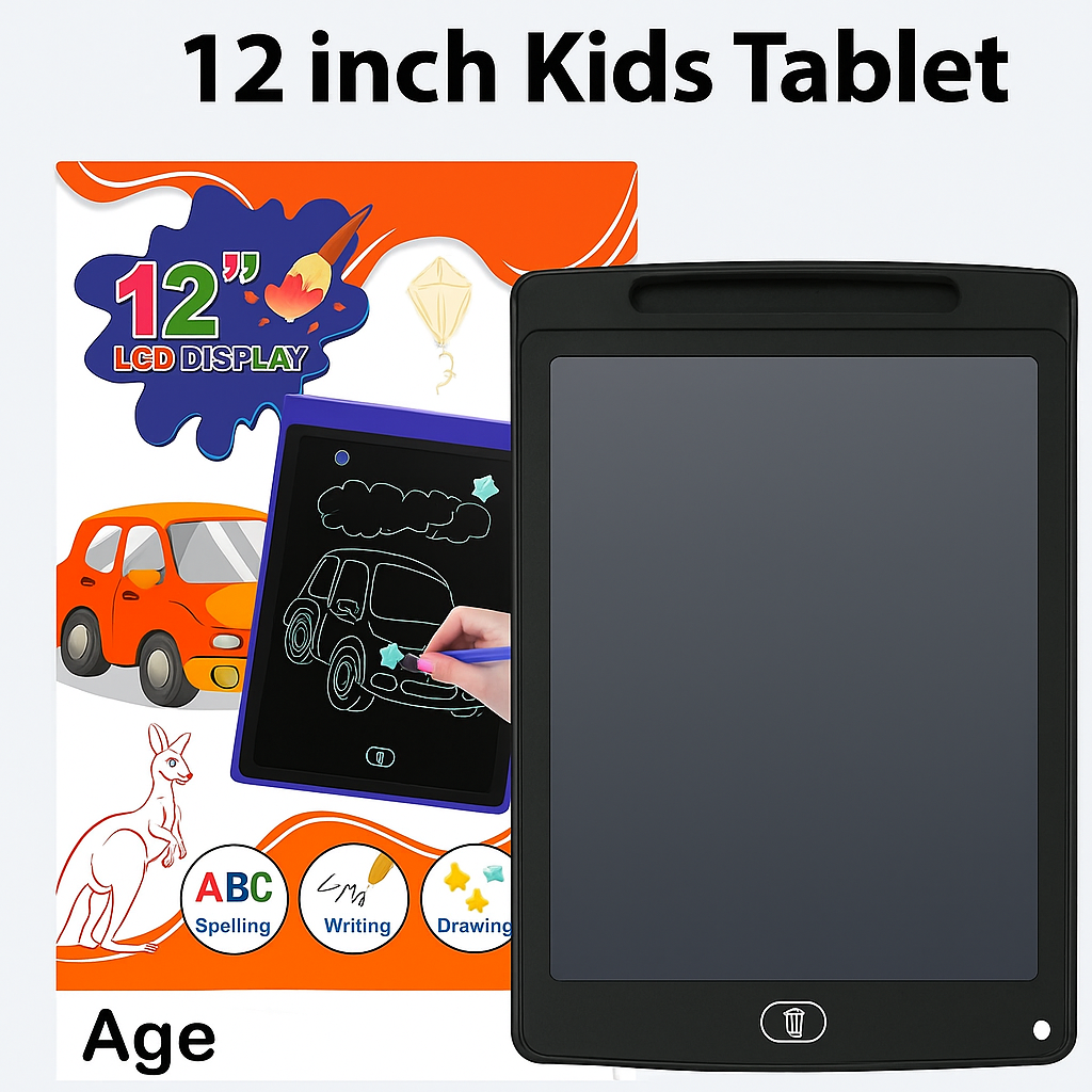 Digital Slate 12 Inch LCD Writing Tablet/Drawing Board/Doodle Board/Writing Pad Reusable Portable E Writer Educational Toys