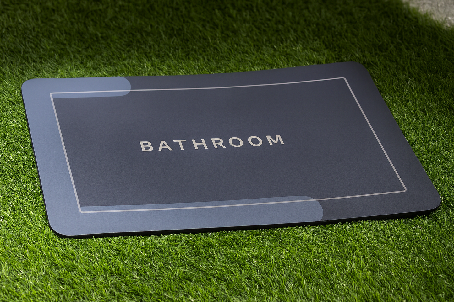 Quick Drying Water Soak Bathroom Mat Water Absorbent Door Mat Floor Mat, Doormat, Bathroom Carpet Cushion Mat (60 * 40) Non-Slip Rug, Soft Microfiber ,Square Mat