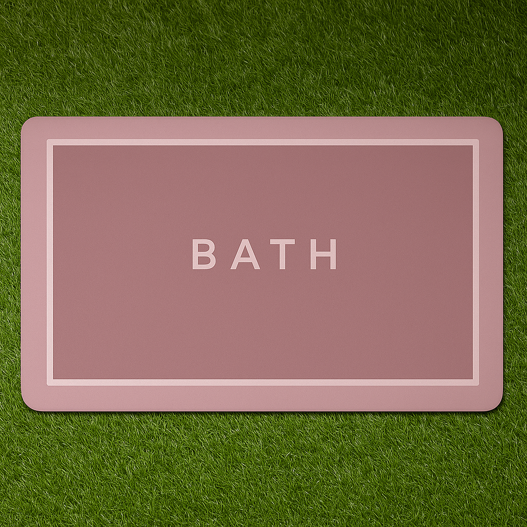 Quick Drying Water Soak Bathroom Mat Water Absorbent Door Mat Floor Mat, Doormat, Bathroom Carpet Cushion Mat (60 * 40) Non-Slip Rug, Soft Microfiber ,Square Mat