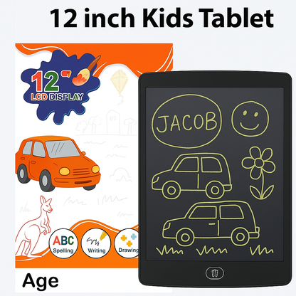 Digital Slate 12 Inch LCD Writing Tablet/Drawing Board/Doodle Board/Writing Pad Reusable Portable E Writer Educational Toys