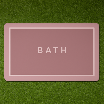 Quick Drying Water Soak Bathroom Mat Water Absorbent Door Mat Floor Mat, Doormat, Bathroom Carpet Cushion Mat (60 * 40) Non-Slip Rug, Soft Microfiber ,Square Mat