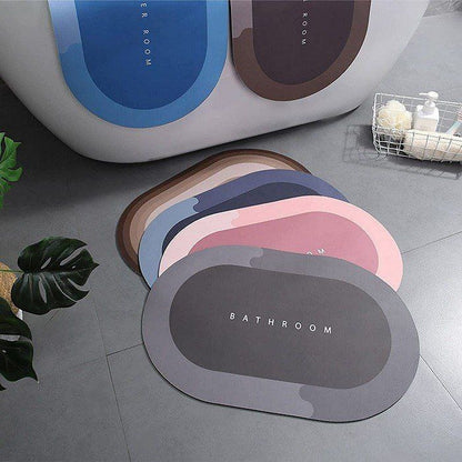 Quick Drying Water Soak Bathroom Mat Water Absorbent Door Mat Floor Mat, Doormat, Bathroom Carpet Cushion Mat (60 * 40) Non-Slip Rug, Soft Microfiber